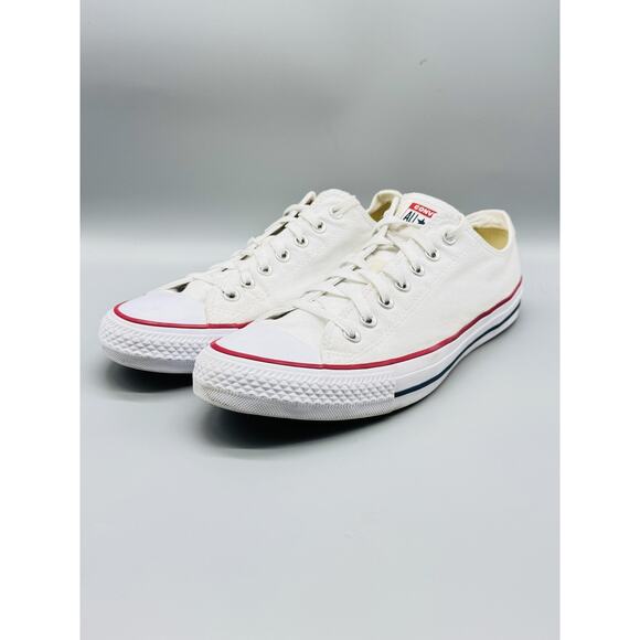 Converse Shoes Mens 11 White Canvas Chuck Taylor All Star Low Top Casual Sneaker - Picture 4 of 12